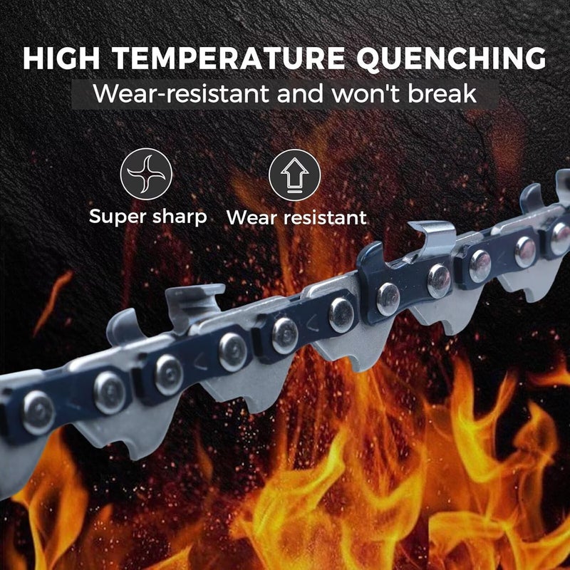 EXSHP 4 Inch Mini Saw Chain 1/4" Mini-pitch .043 Gauge 28 Drive Link for Stihl GTA 26 Pruner Chainsaw Replace 36700000028,71 PM3 28,3670 005 0028 (3 Packs) (40T-6) - Image 3